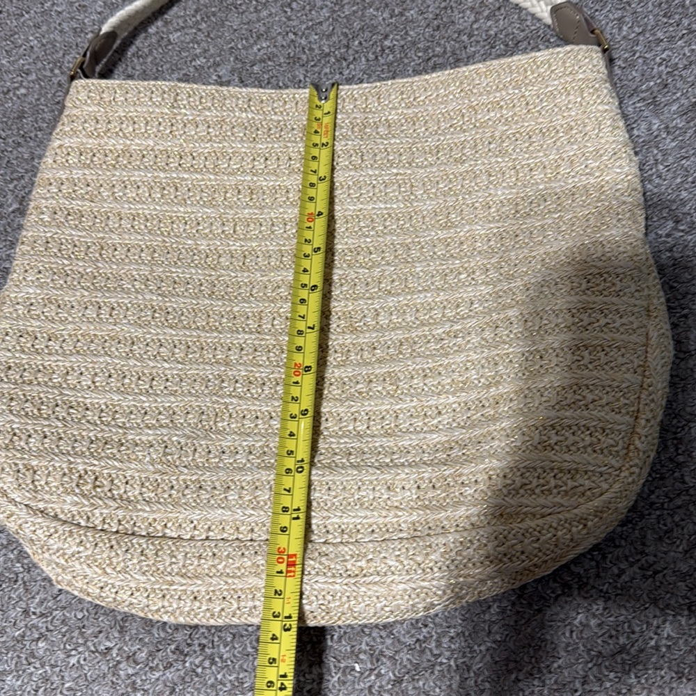 Woven Straw Hobo Bag – Natural - Picture 8 of 10